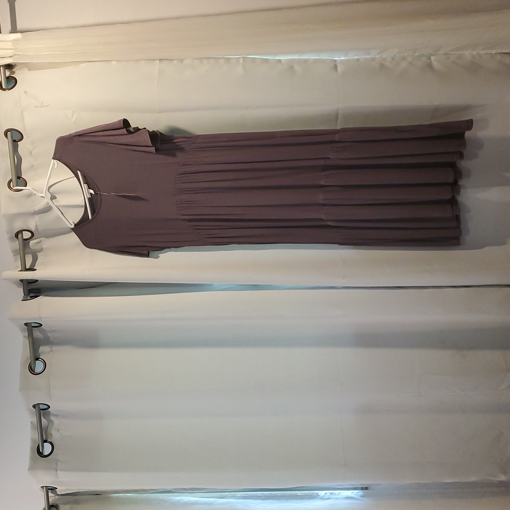 maurices flutter sleeve dress nwt gray XL
